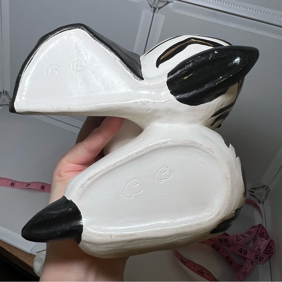 Vintage 10" Arab Prince Blackamoor Aladdin Ceramic Figural Figurine Planter Vase - Picture 8 of 8